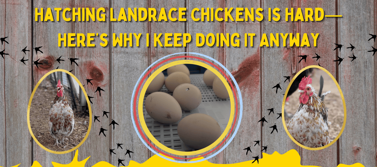 Hatching Landrace Chickens Is Hard—Here’s Why I Keep Doing It Anyway - Cluck It All Farms