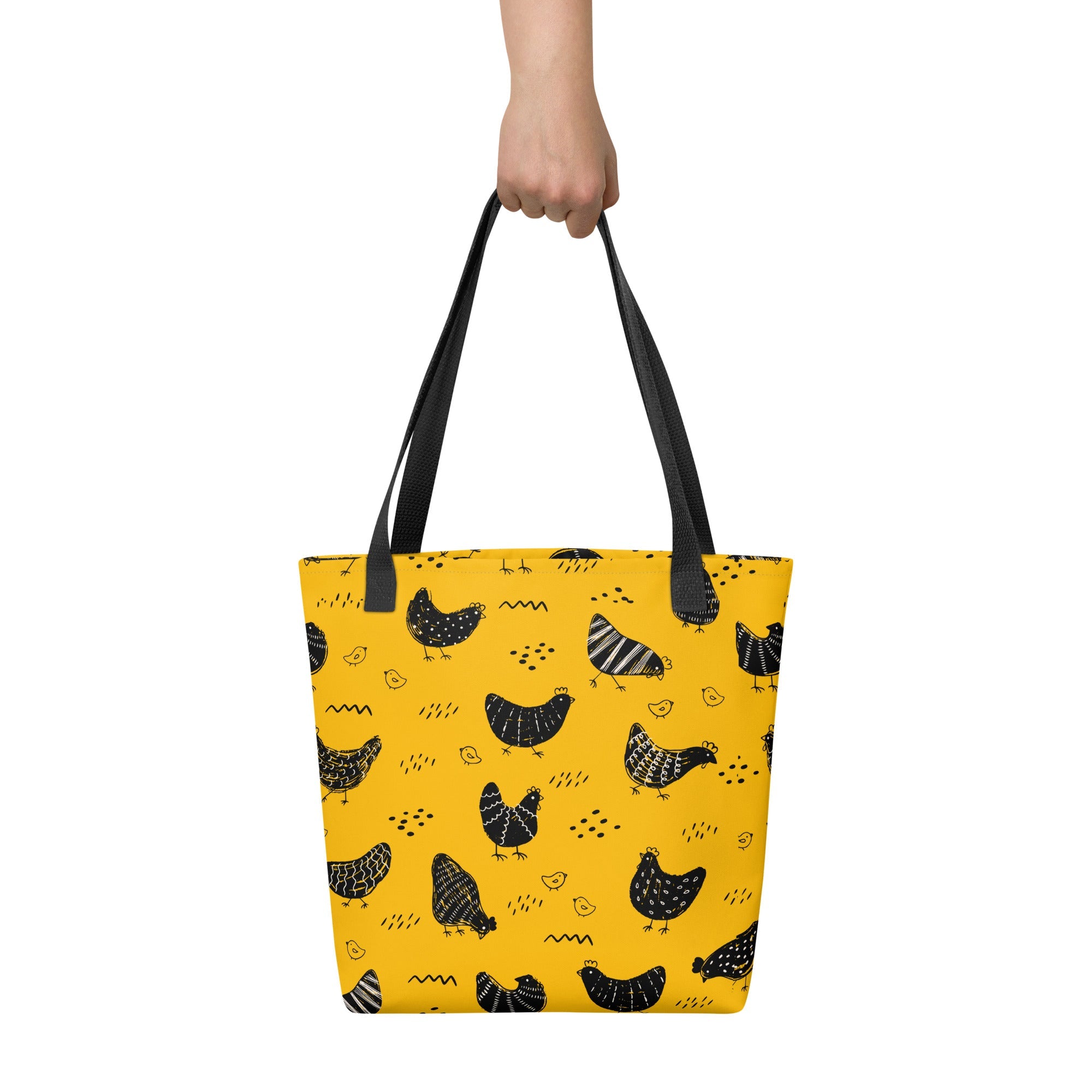Vintage Yellow Chicken Tote Bag - Cluck It All Farms