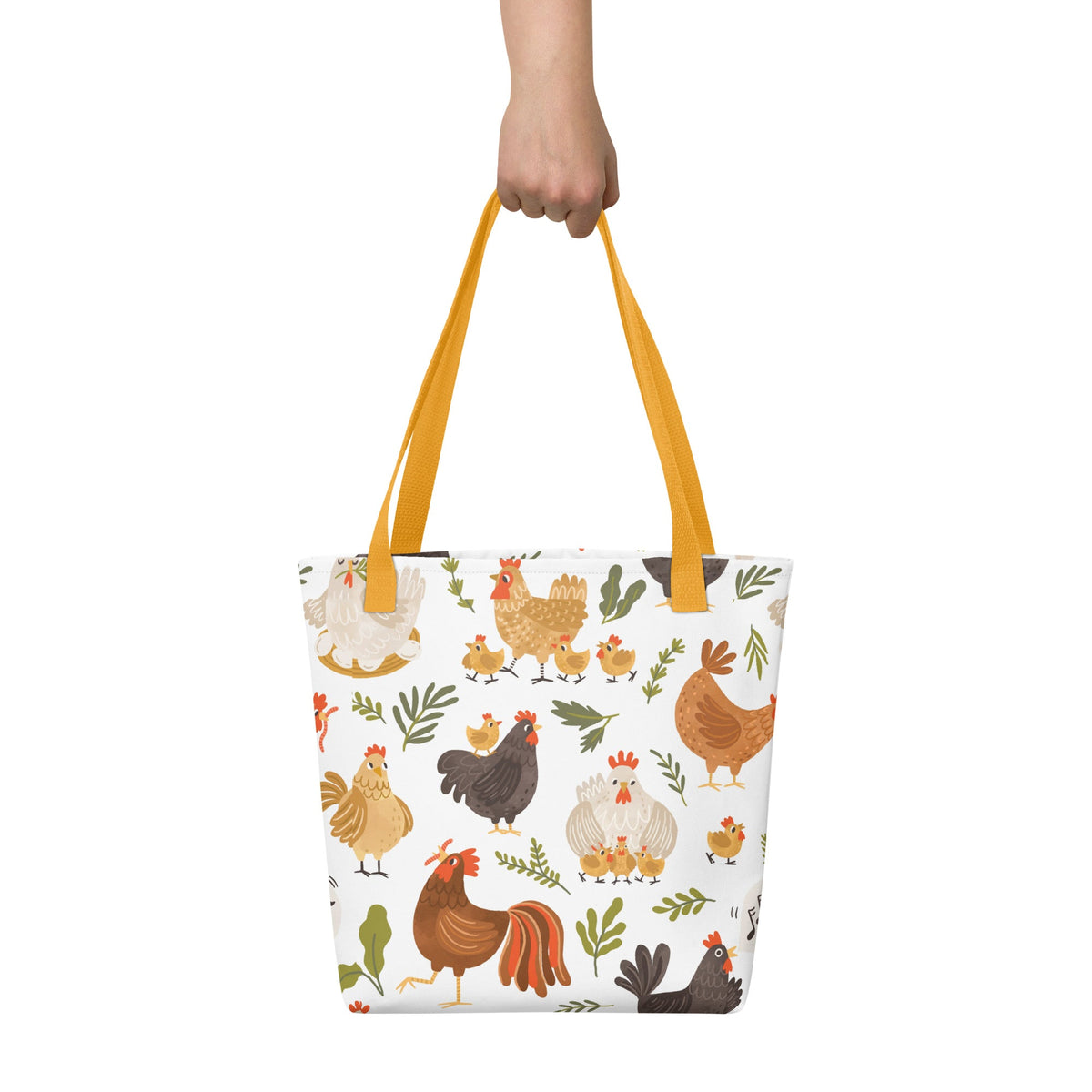 Whimsical Chicken Tote Bag - Cluck It All Farms