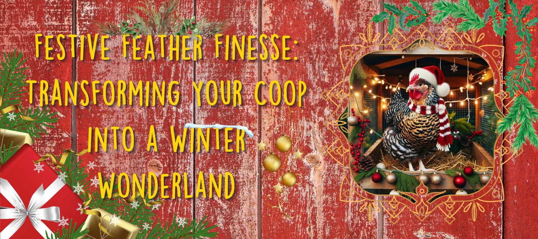 Festive Feather Finesse: Transforming Your Coop into a Winter Wonderland