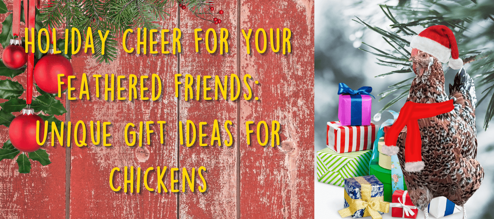 Holiday Cheer for Your Feathered Friends: Unique Gift Ideas for Chickens - Cluck It All Farms