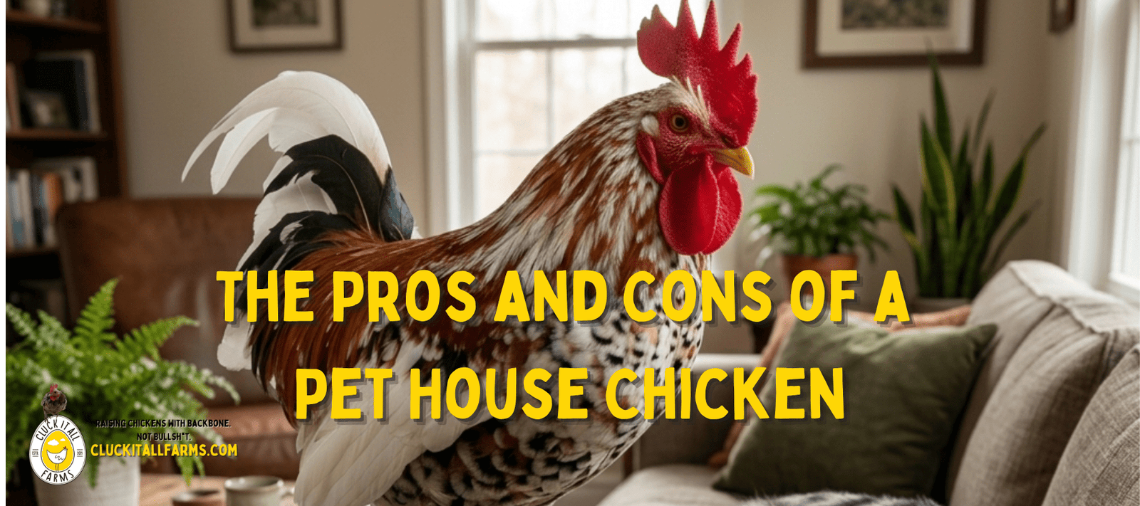 The Pros and Cons of a Pet House Chicken - Cluck It All Farms