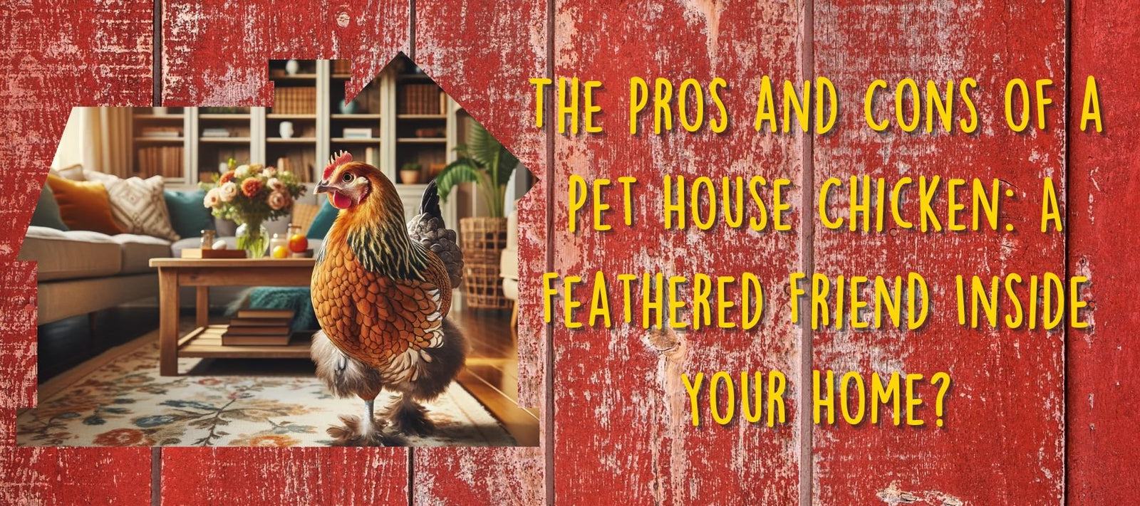 The Pros and Cons of a Pet House Chicken: A Feathered Friend Inside Your Home? - Cluck It All Farms