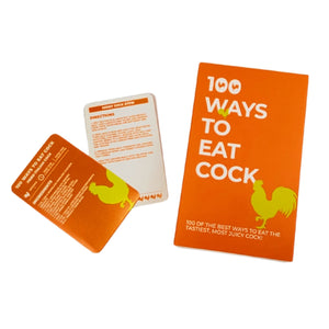 100 Ways To Eat Cock Recipe Cards - Cluck It All Farms