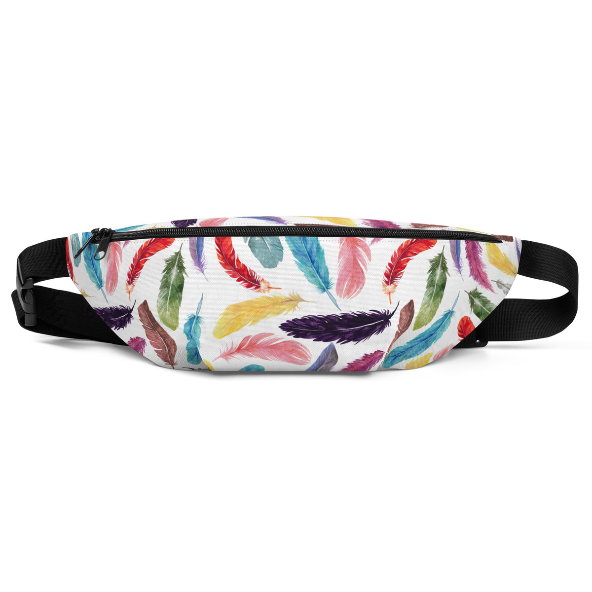 Colorful Feathers Fanny Pack