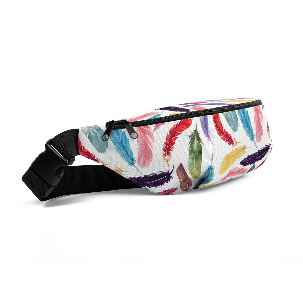 Colorful Feathers Fanny Pack