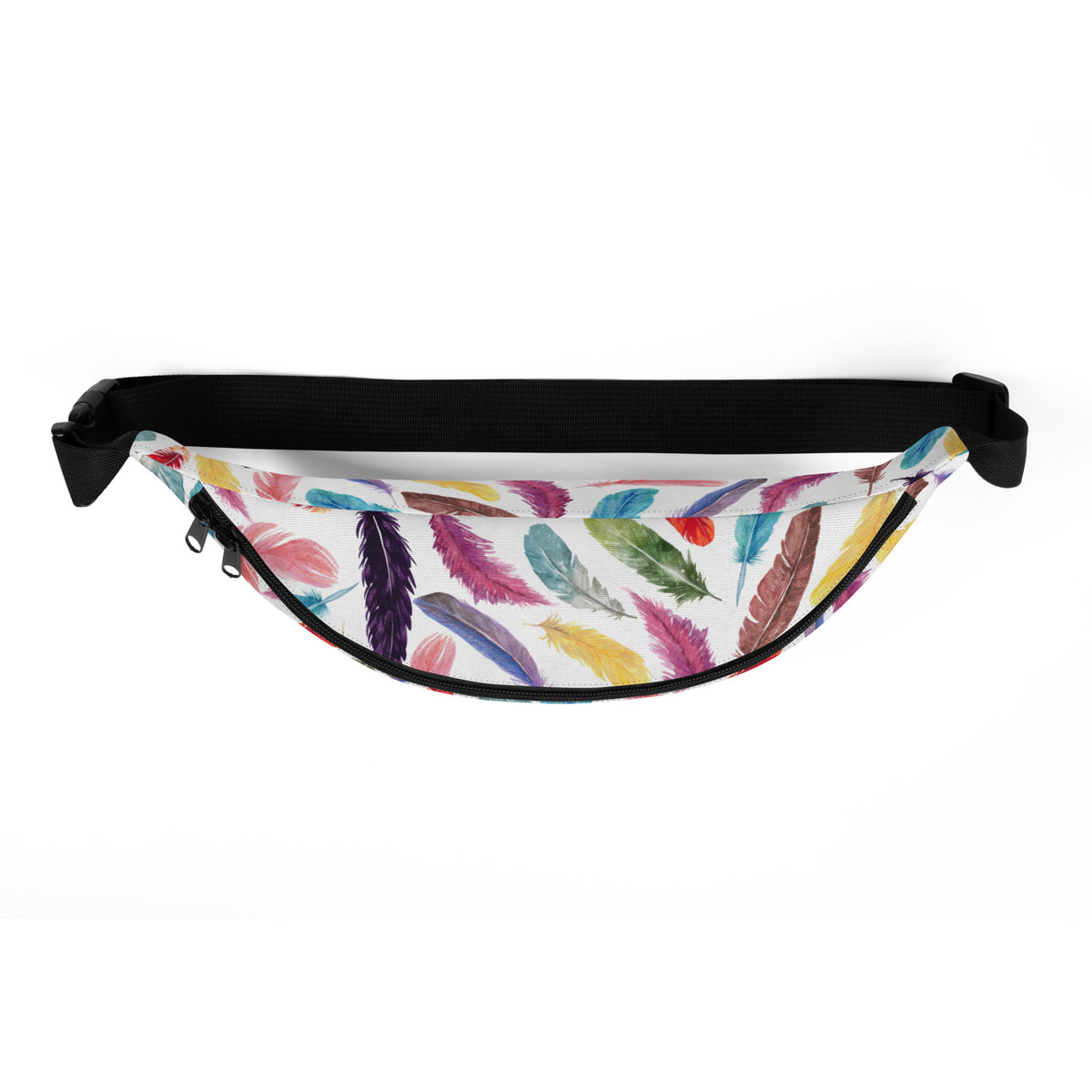 Colorful Feathers Fanny Pack