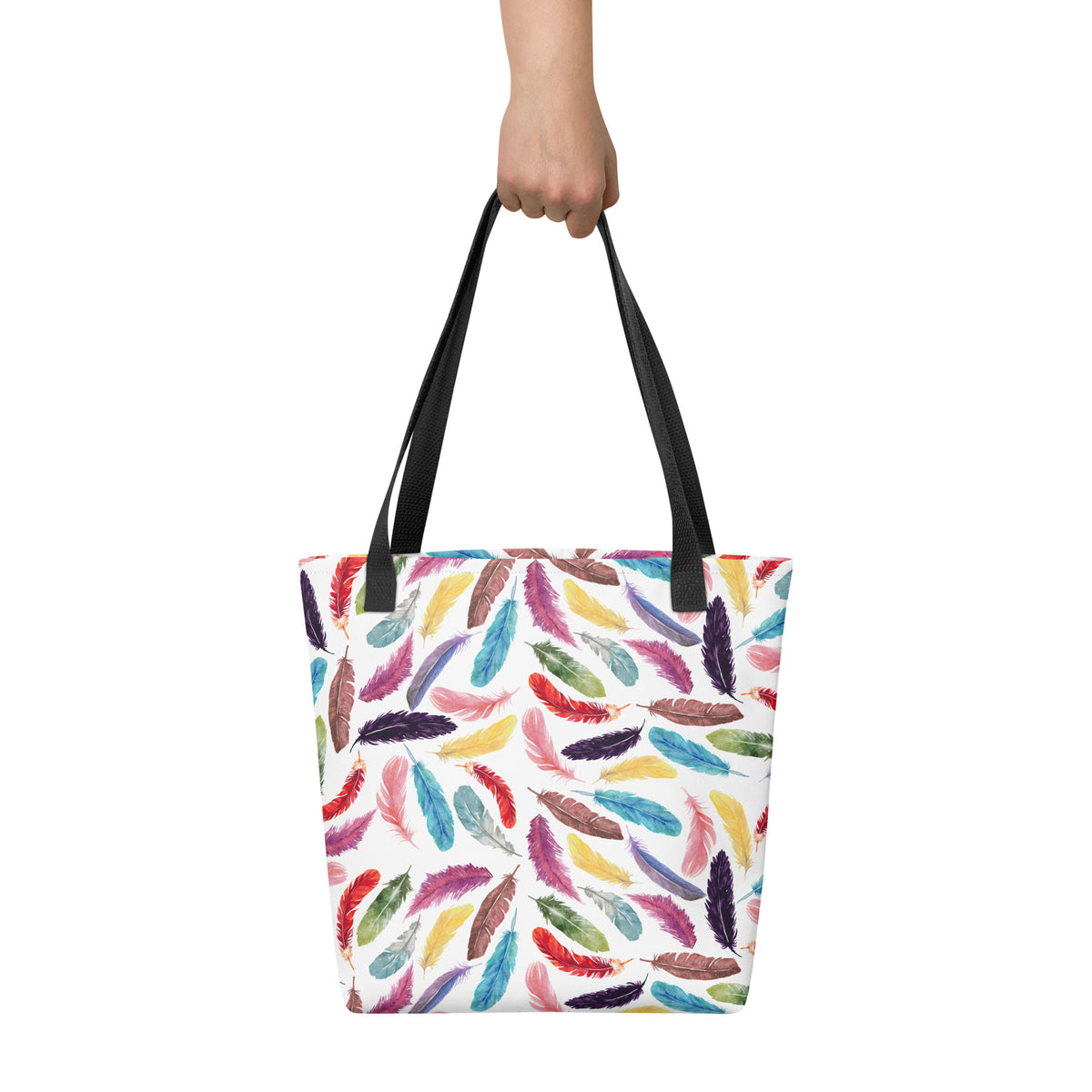 Colorful Feathers Tote Bag