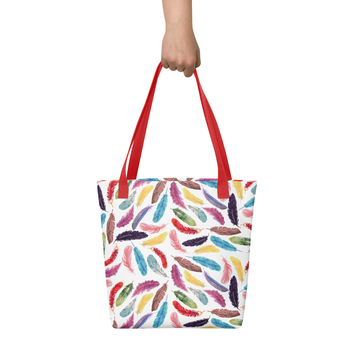 Colorful Feathers Tote Bag