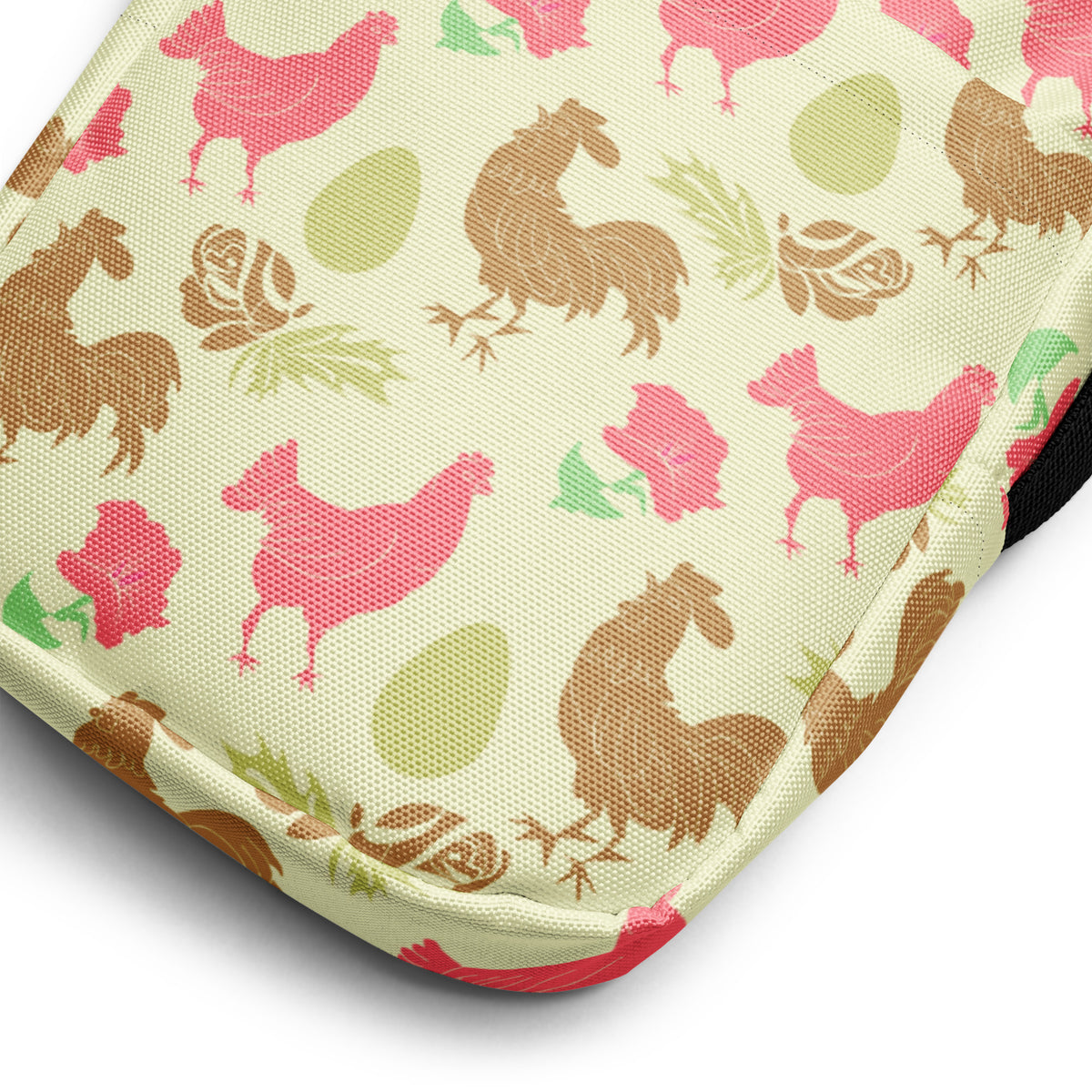 Festive Chicken Utility Crossbody Bag