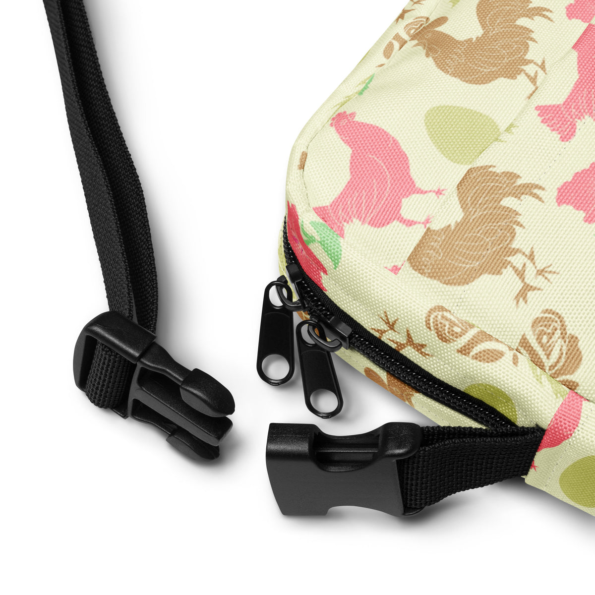 Festive Chicken Utility Crossbody Bag