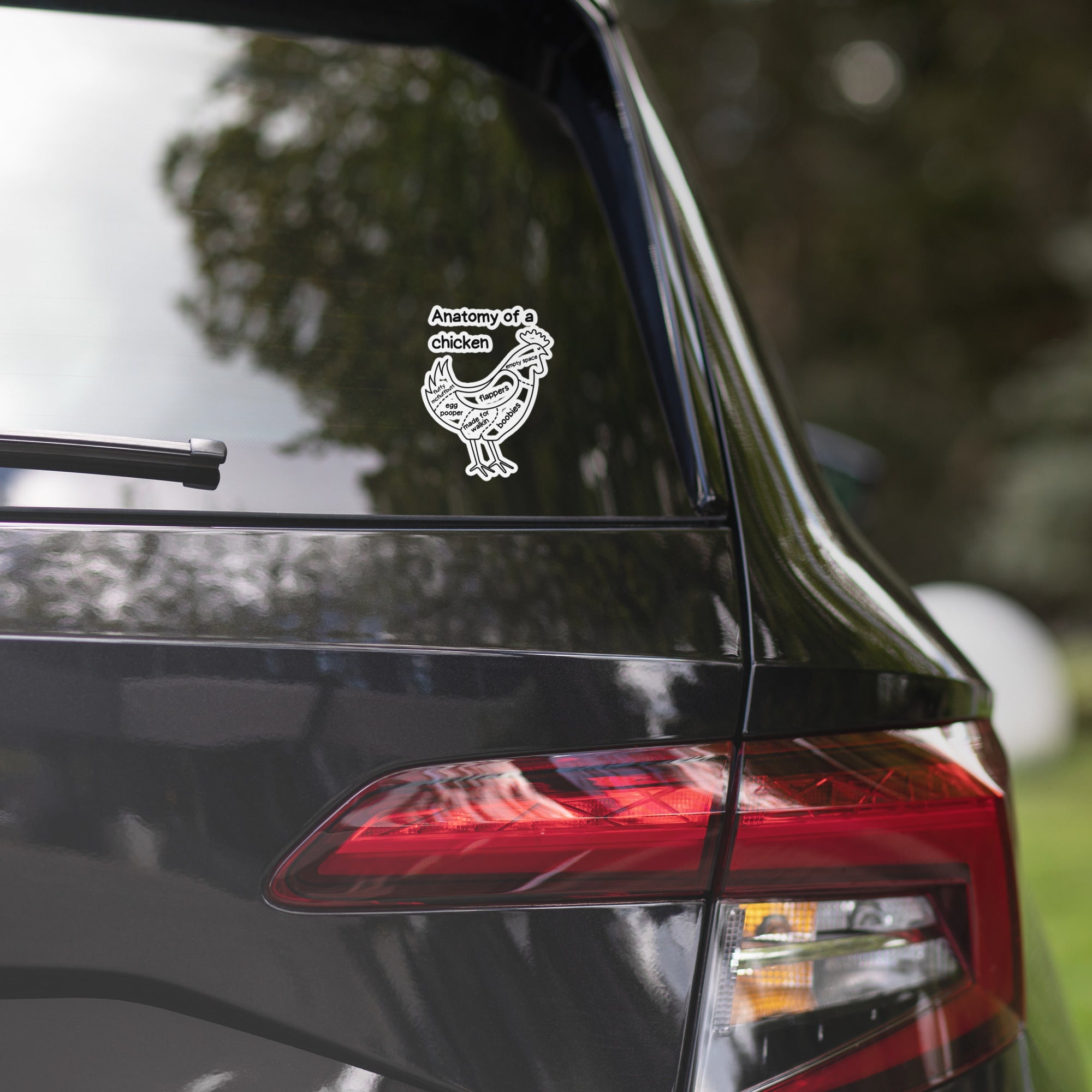 Anatomy of a Chicken Sticker - Cluck It All Farms