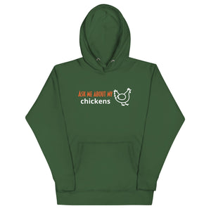Ask Me About My Chickens Unisex Hoodie - Cluck It All Farms