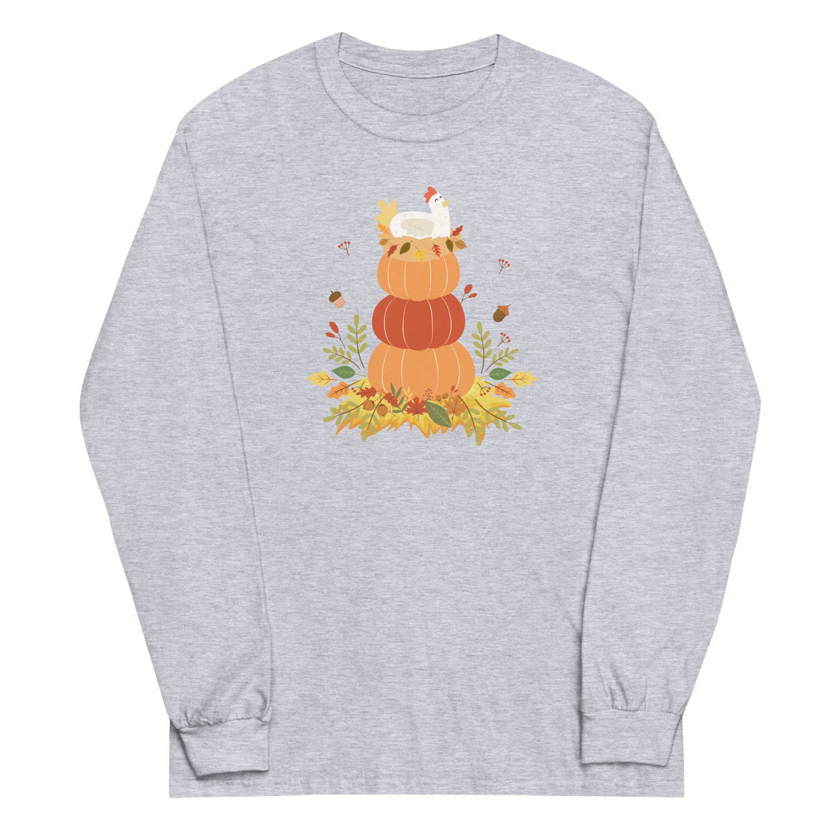Autumn Laying Hen Unisex Long Sleeve Shirt - Cluck It All Farms