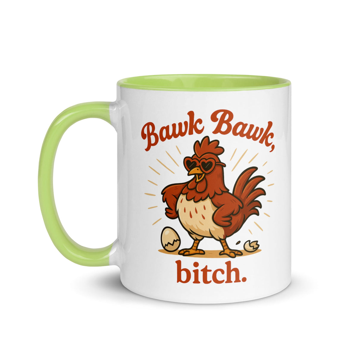 Bawk Bawk, Bitch Colored Mug - Cluck It All Farms