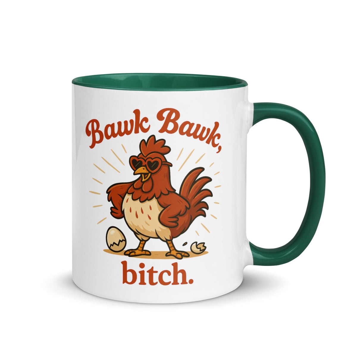 Bawk Bawk, Bitch Colored Mug - Cluck It All Farms