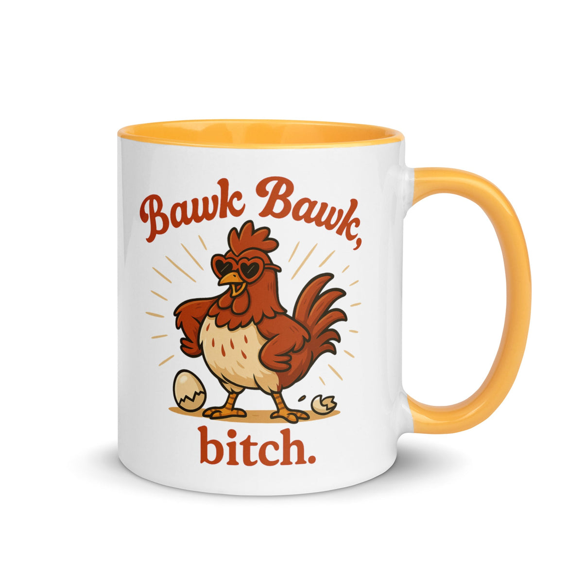 Bawk Bawk, Bitch Colored Mug - Cluck It All Farms