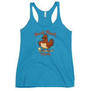 Bawk Bawk, Bitch Women's Racerback Tank - Cluck It All Farms
