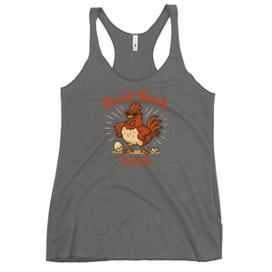 Bawk Bawk, Bitch Women's Racerback Tank - Cluck It All Farms
