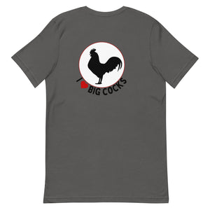 Big Cocks BACK PRINT Unisex T-Shirt - Cluck It All Farms