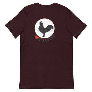 Big Cocks BACK PRINT Unisex T-Shirt - Cluck It All Farms