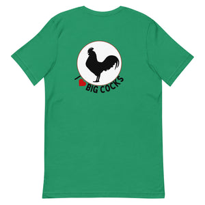 Big Cocks BACK PRINT Unisex T-Shirt - Cluck It All Farms
