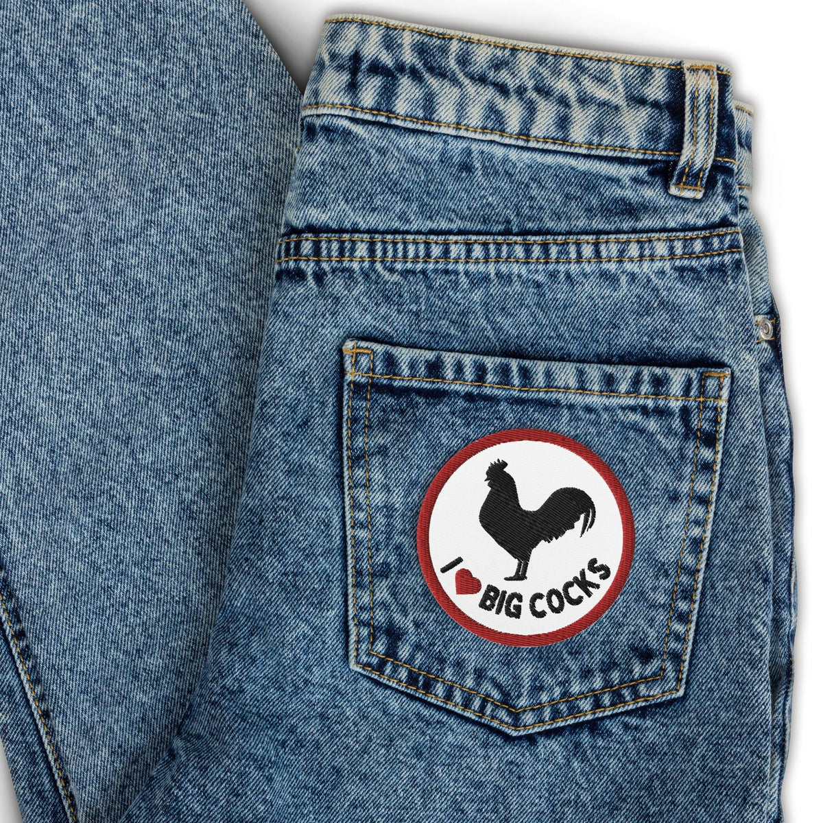 Big Cocks Chicken Embroidered Patch - Cluck It All Farms