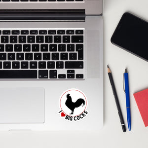 Big Cocks Chicken Sticker - Cluck It All Farms