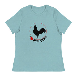 Big Cocks Chicken Women's Relaxed T-Shirt - Cluck It All Farms