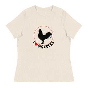 Big Cocks Chicken Women's Relaxed T-Shirt - Cluck It All Farms