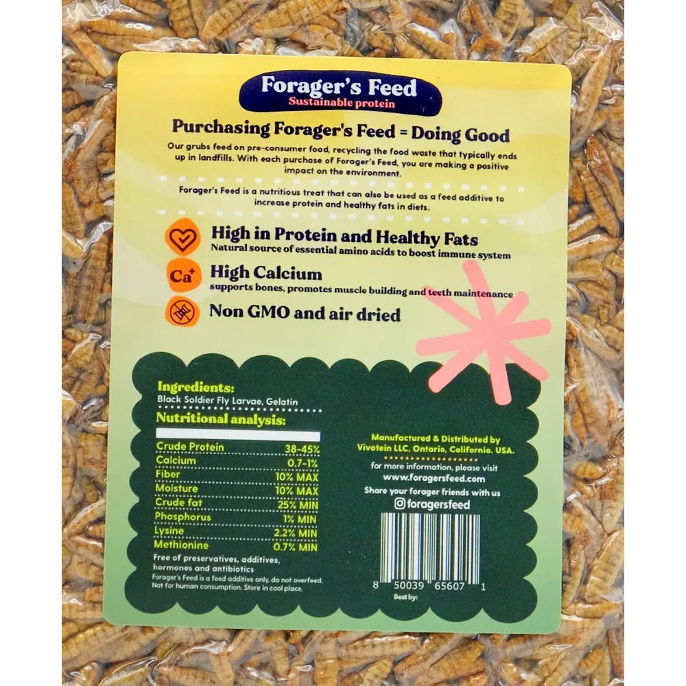 Black Soldier Fly Larvae Cake Chicken Treat Square - Cluck It All Farms