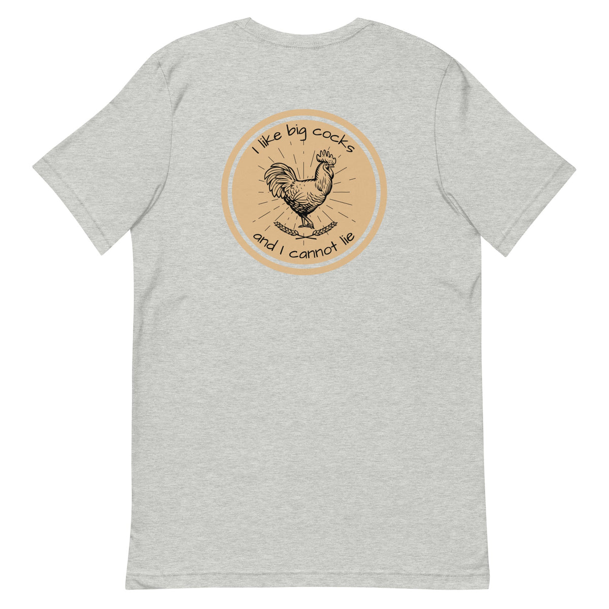 Chicken Big Cocks BACK PRINT Unisex T-Shirt - Cluck It All Farms