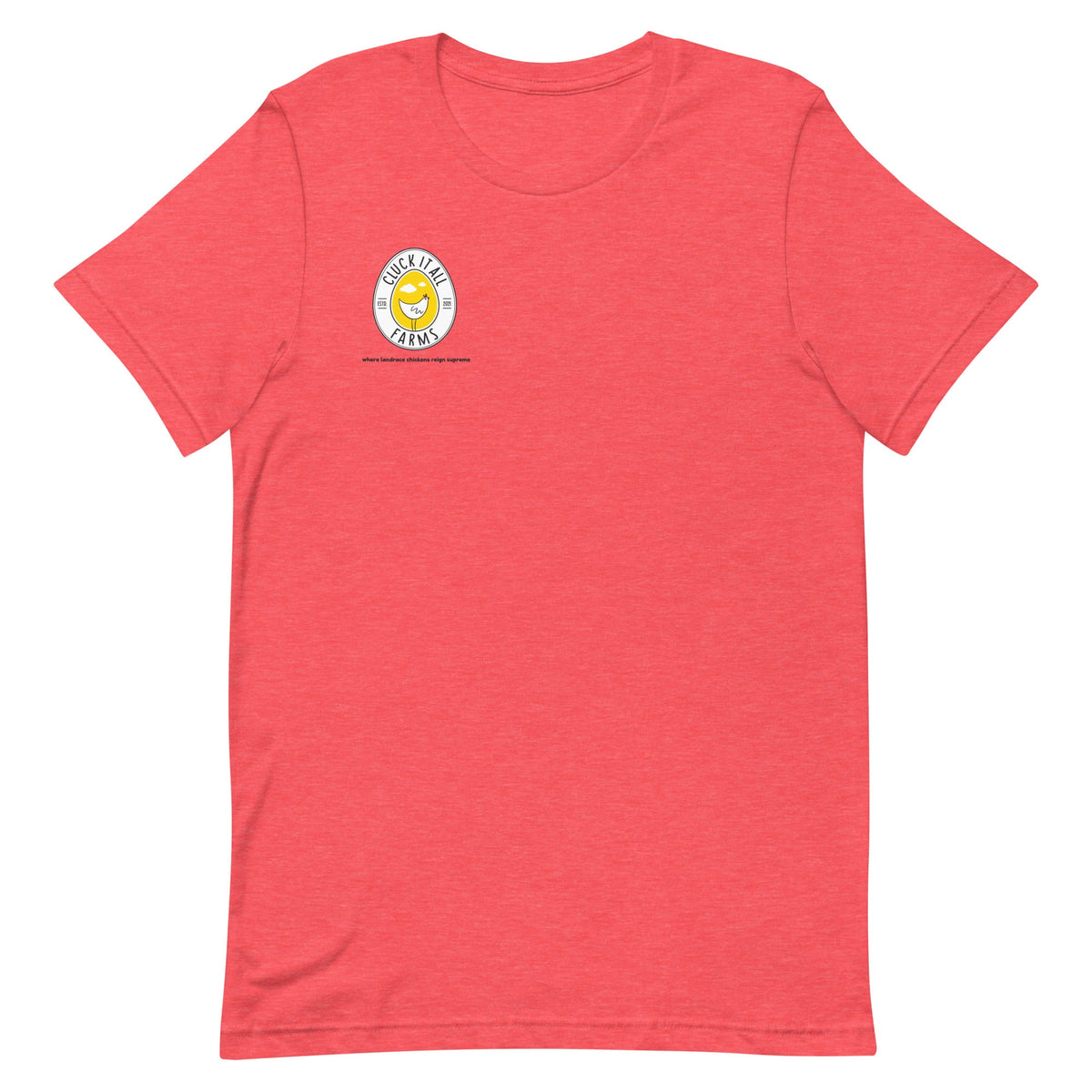Chicken Big Cocks BACK PRINT Unisex T-Shirt - Cluck It All Farms
