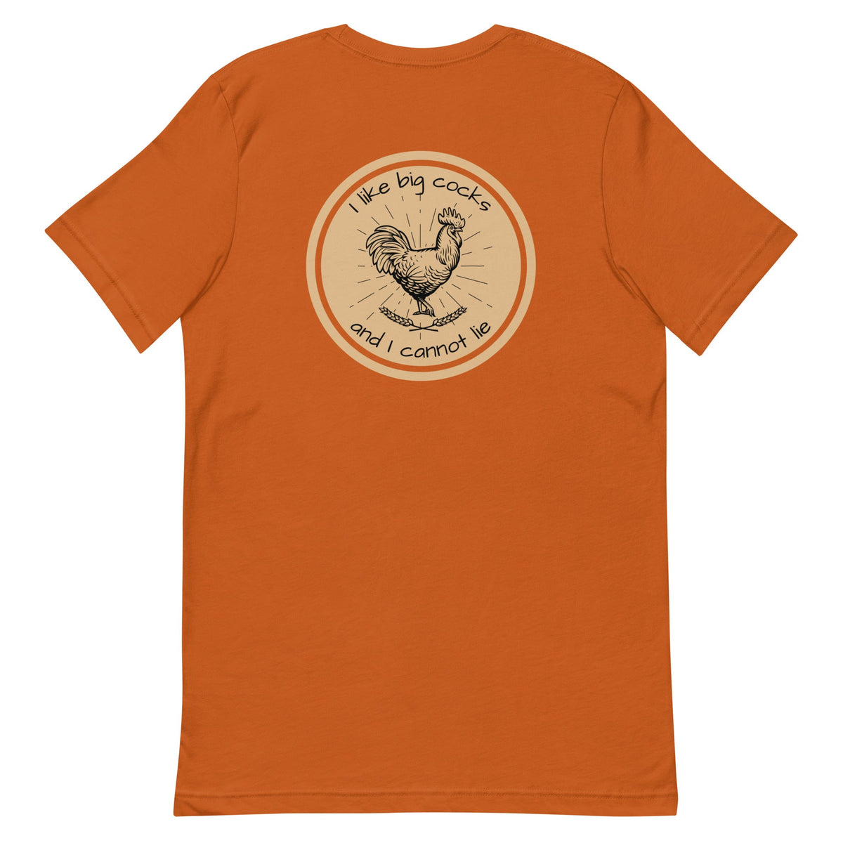 Chicken Big Cocks BACK PRINT Unisex T-Shirt - Cluck It All Farms