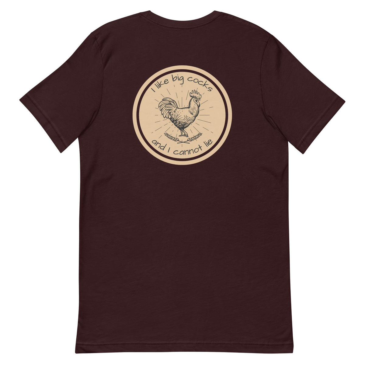 Chicken Big Cocks BACK PRINT Unisex T-Shirt - Cluck It All Farms