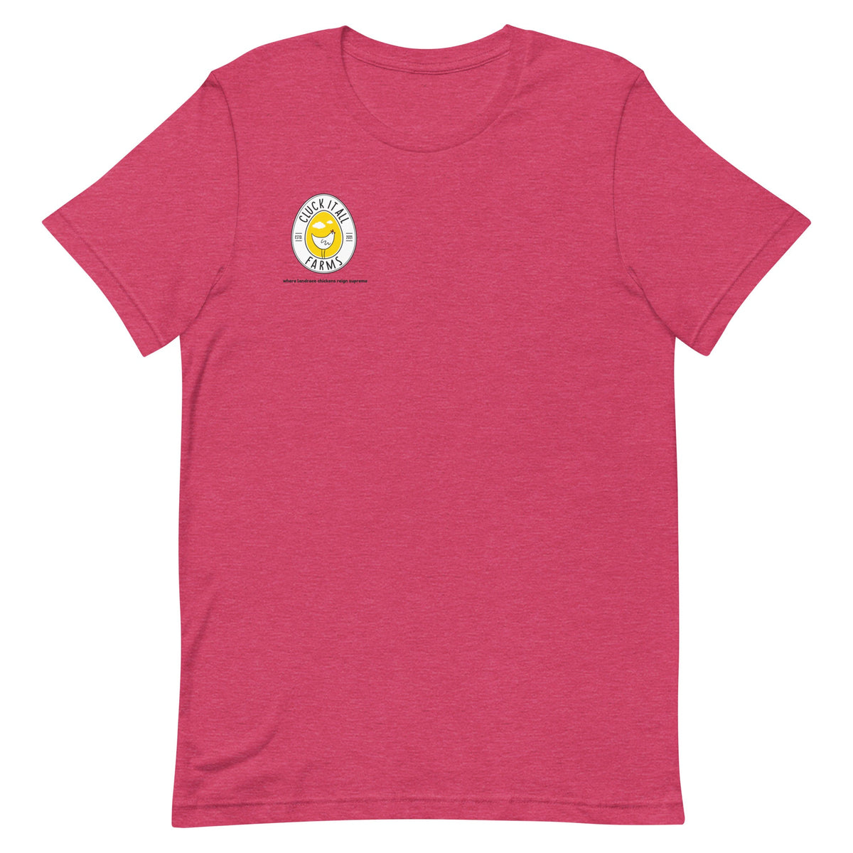 Chicken Big Cocks BACK PRINT Unisex T-Shirt - Cluck It All Farms