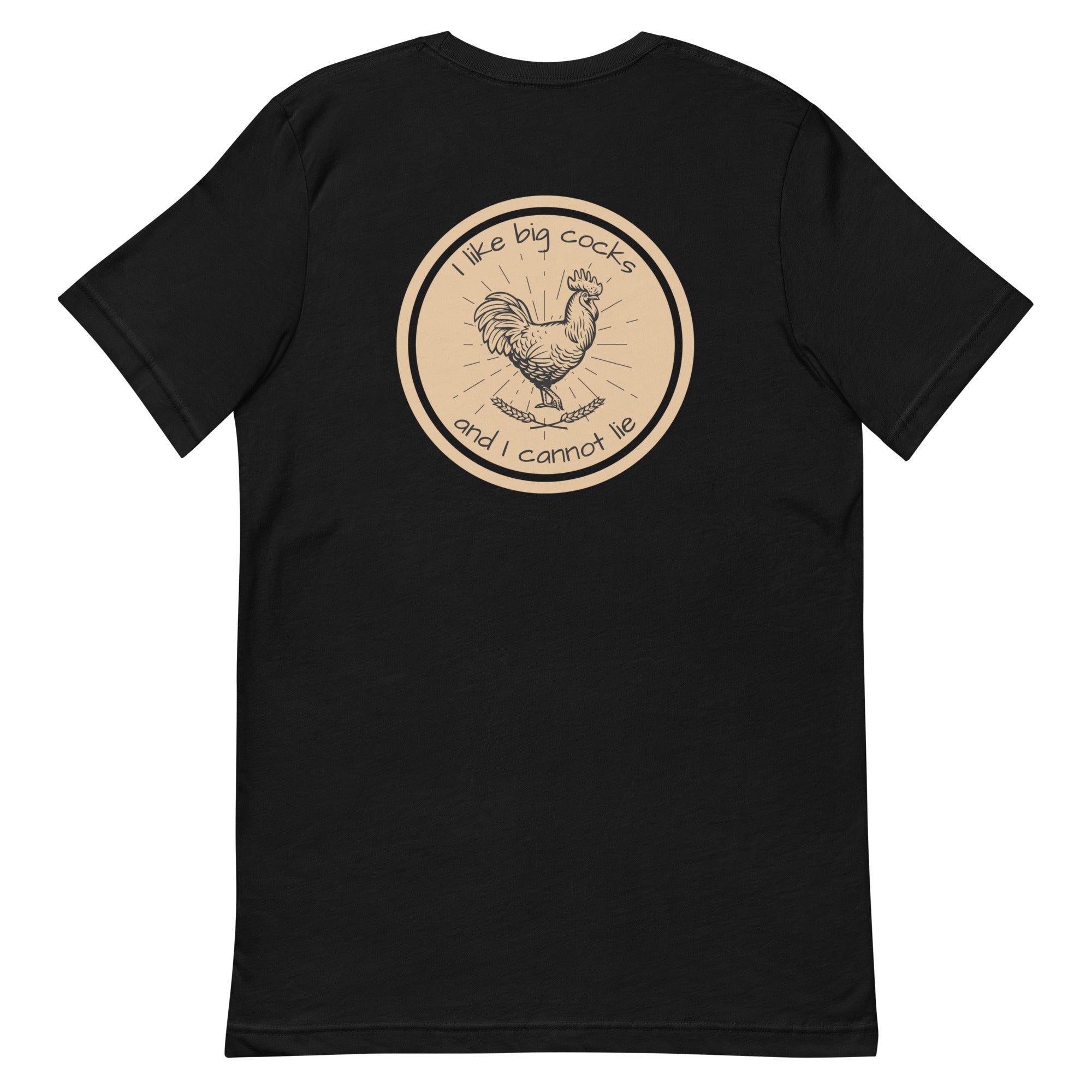 Chicken Big Cocks BACK PRINT Unisex T-Shirt - Cluck It All Farms