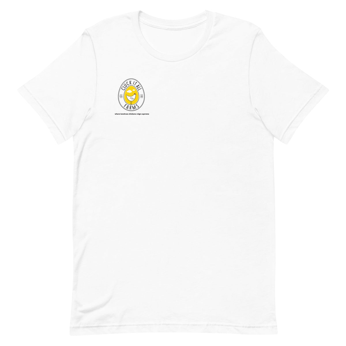 Chicken Big Cocks BACK PRINT Unisex T-Shirt - Cluck It All Farms