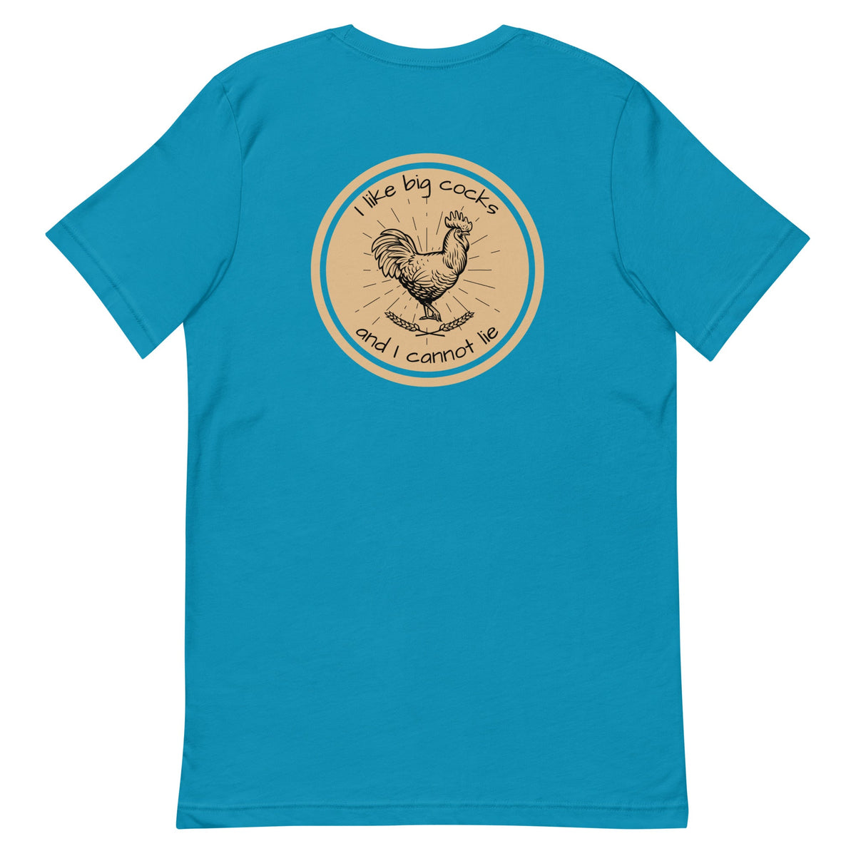 Chicken Big Cocks BACK PRINT Unisex T-Shirt - Cluck It All Farms