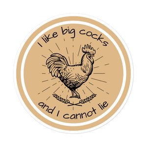 Chicken Big Cocks Sticker - Cluck It All Farms
