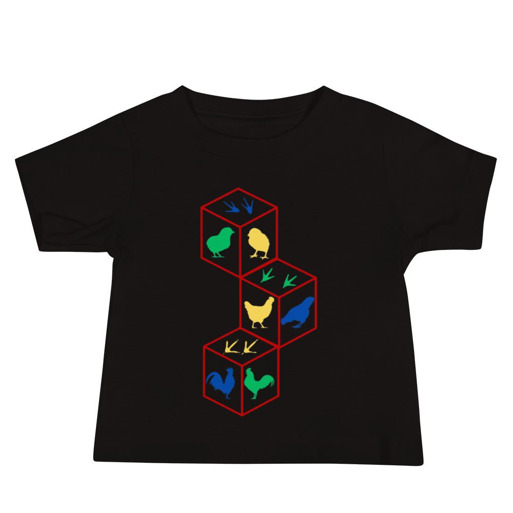 Chicken Building Blocks Baby Jersey Short Sleeve Tee - Cluck It All Farms