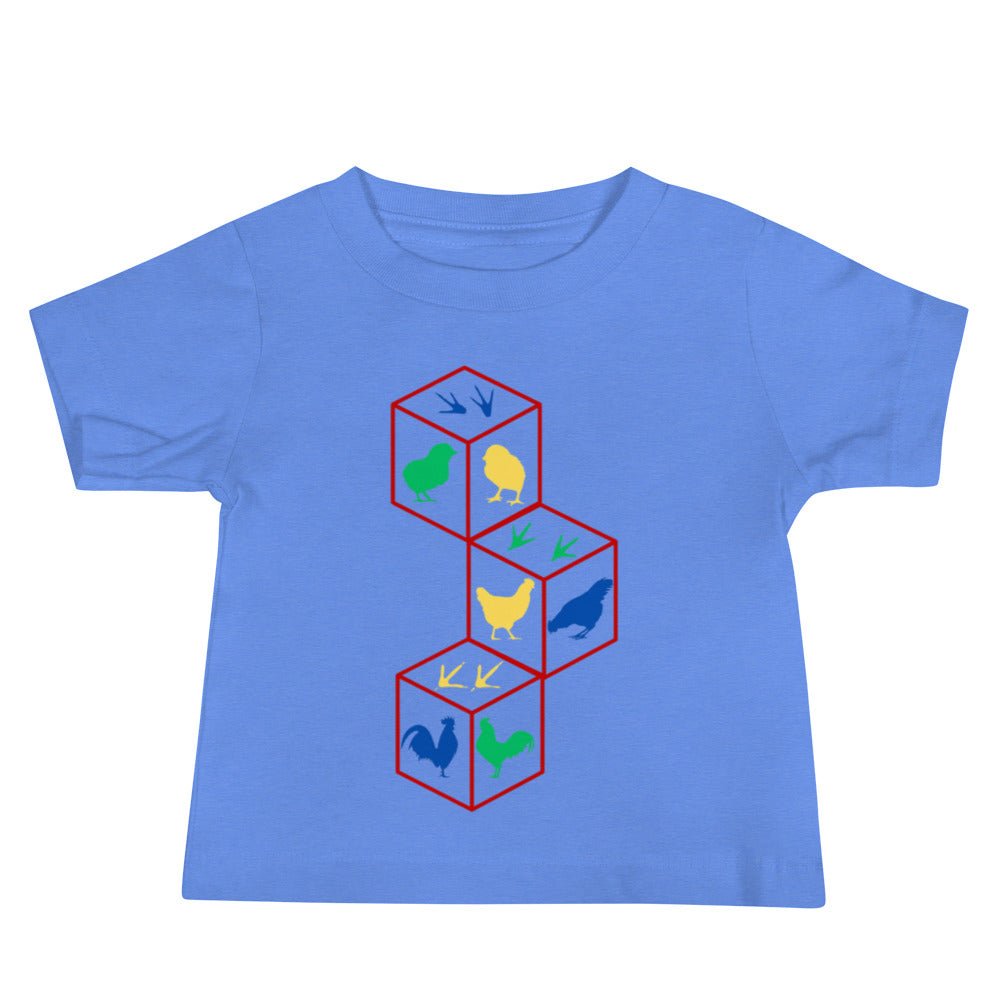 Chicken Building Blocks Baby Jersey Short Sleeve Tee - Cluck It All Farms