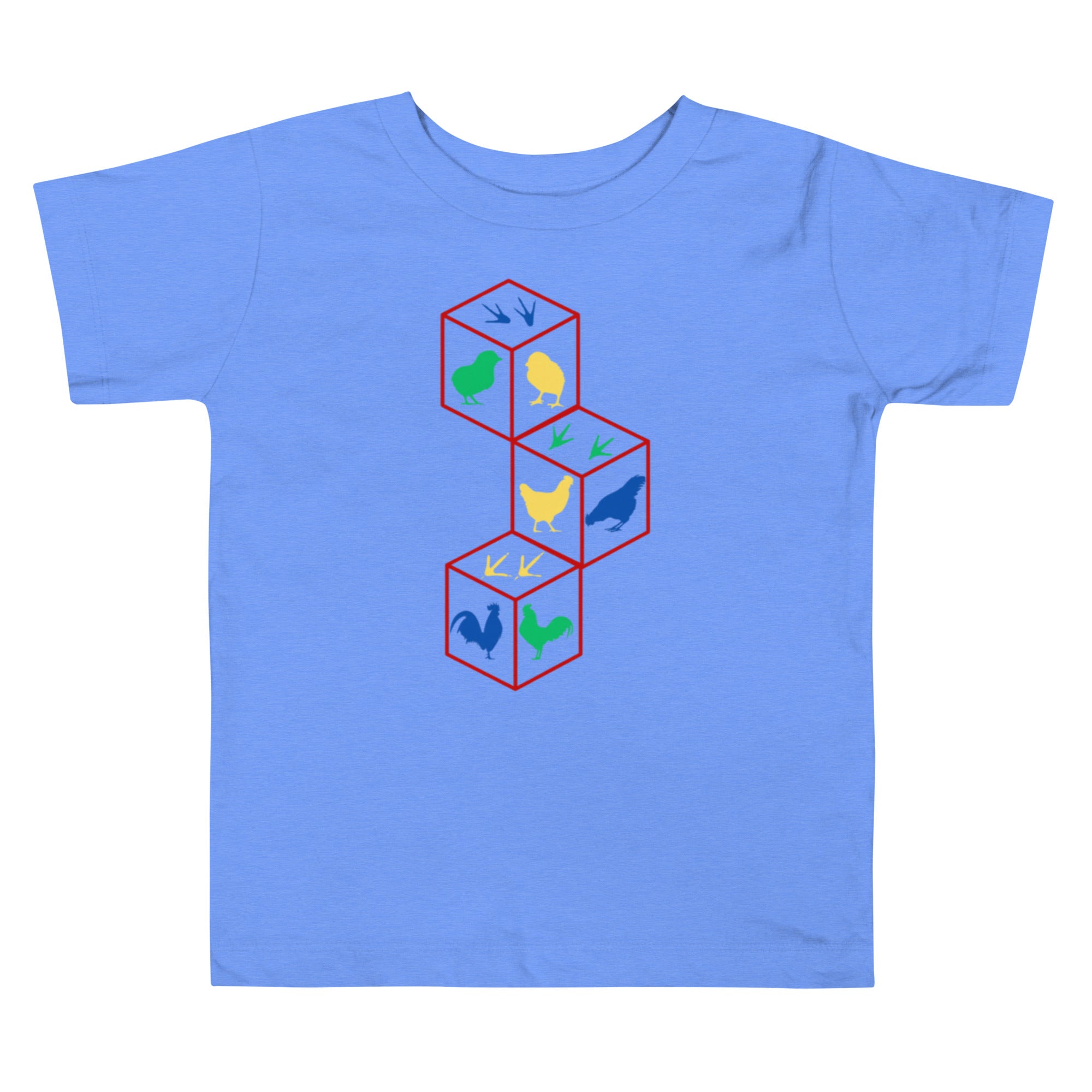 Chicken Building Blocks Toddler Short Sleeve Tee - Cluck It All Farms
