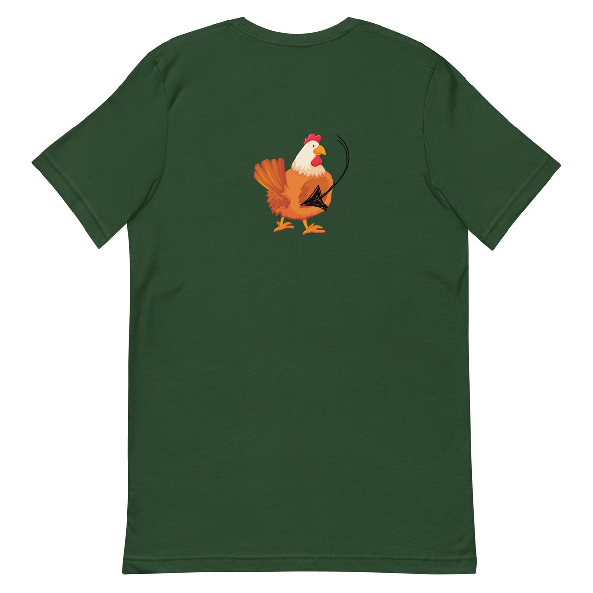 Chicken Butt BACK PRINT Unisex T-Shirt - Cluck It All Farms