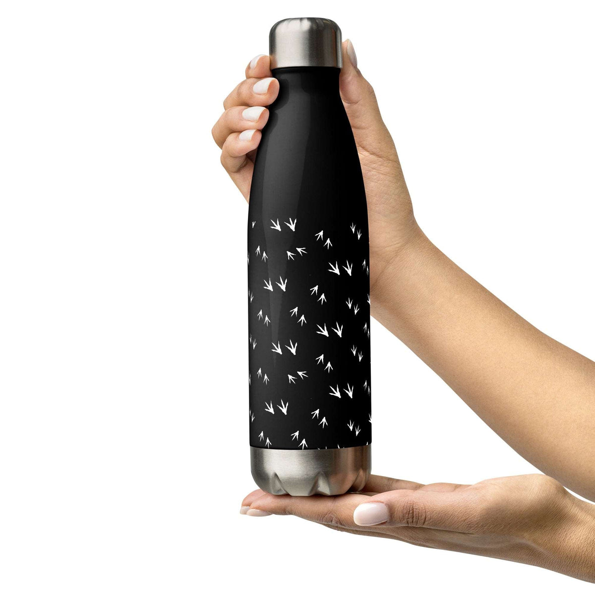 Chicken Feet Stainless Steel Black Water Bottle - Cluck It All Farms