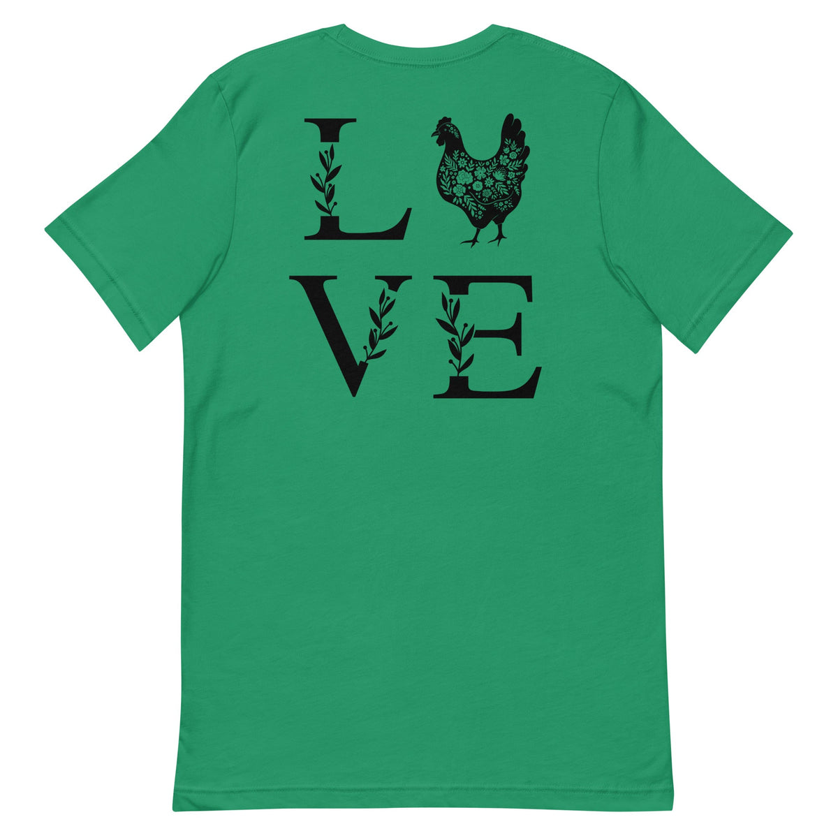 Chicken Love BACK PRINT Unisex T-Shirt - Cluck It All Farms