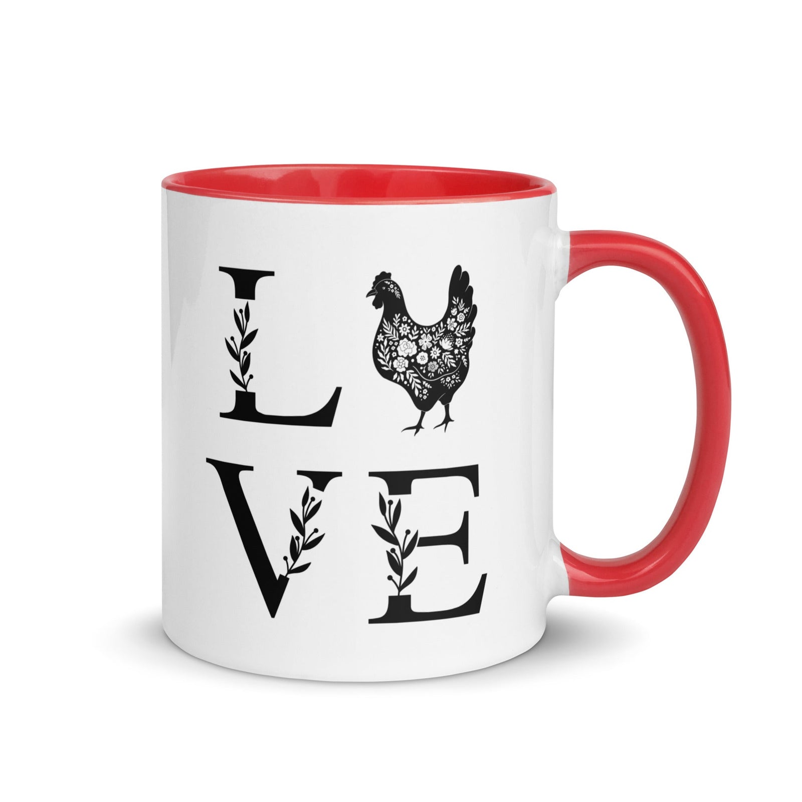 Chicken Love Colored Mug - Cluck It All Farms