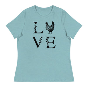 Chicken Love Women's Relaxed T-Shirt - Cluck It All Farms