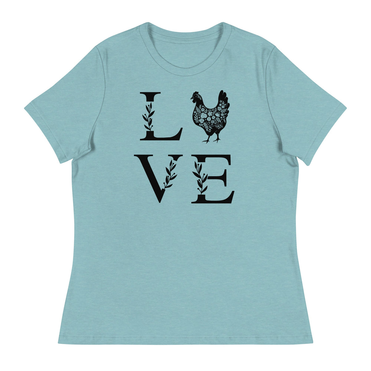 Chicken Love Women&#39;s Relaxed T-Shirt - Cluck It All Farms