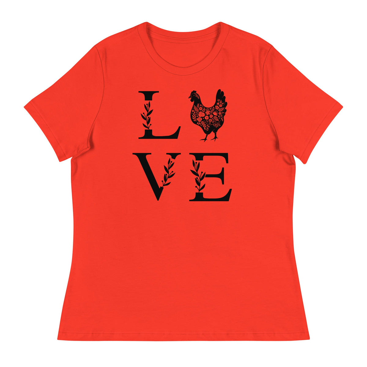 Chicken Love Women&#39;s Relaxed T-Shirt - Cluck It All Farms